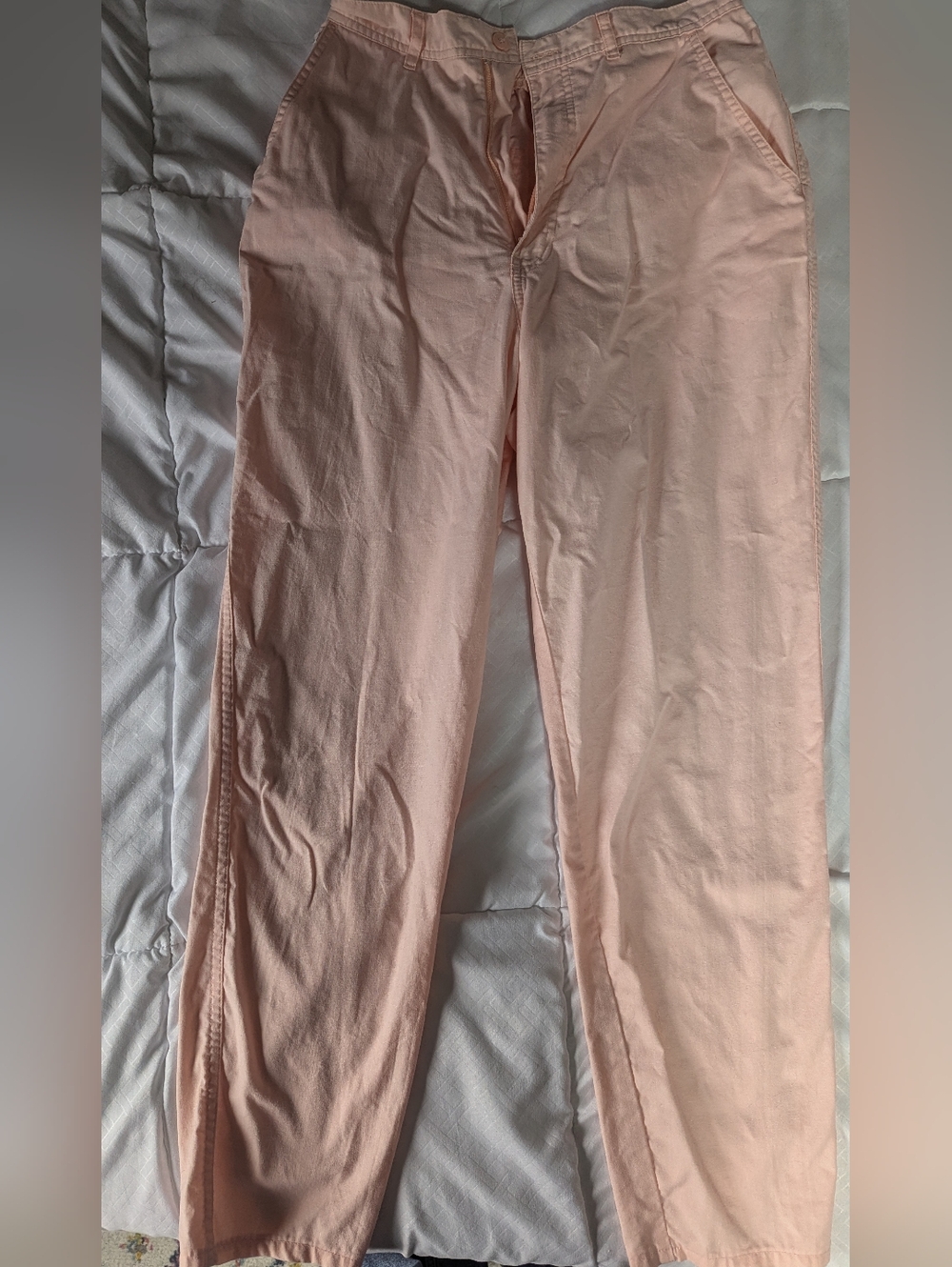 Gloria Vanderbilt Light Pink Straight-Leg Pants